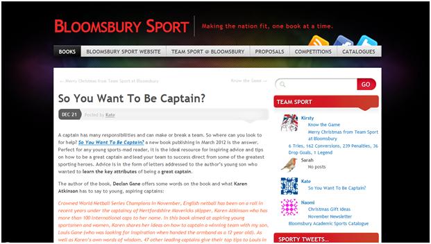 Bloomsbury Sport Blog